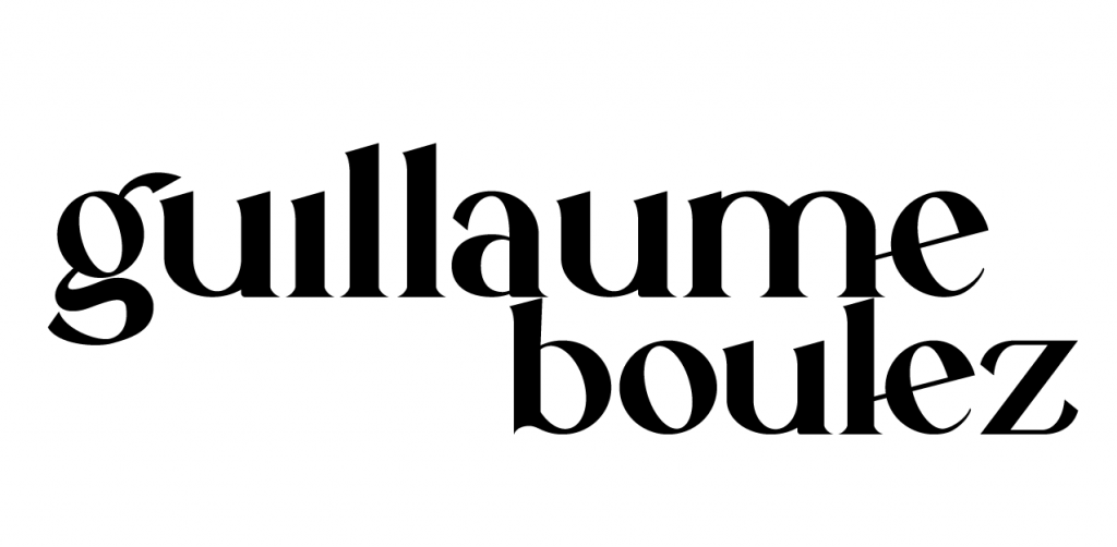 Création d'une identité visuelle Guillaume Boulez, styliste à Paris par Gaëlle Geay